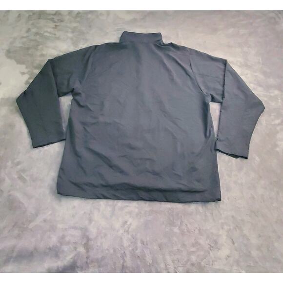 Nike Golf Sz L Men's 1/2-Zip Wind Shirts 578675-010 Black Long Sleeve C23-28 - Picture 8 of 9
